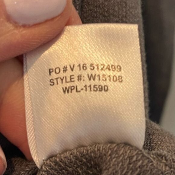 MV Sport Coffee Lead Love Repeat Oversized Sweatshirt Small Gray Cotton Blend - Picture 6 of 7